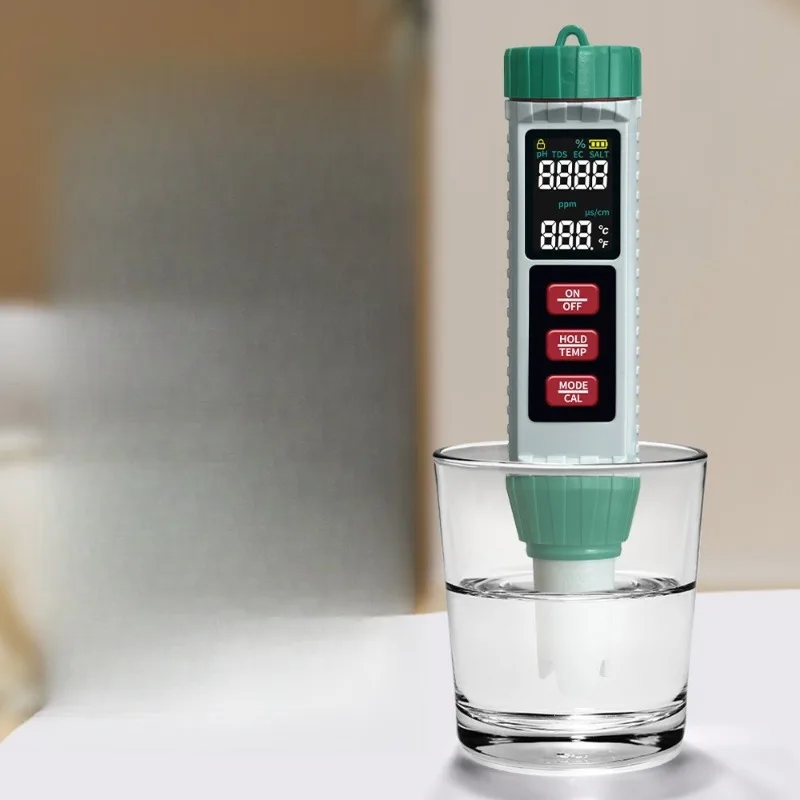 

Multifunctional water analyzer 5-in-1 salinity meter for ornamental fish and hydroponic tool stores