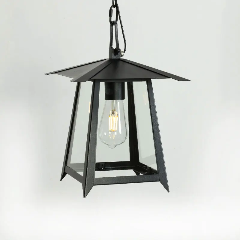

Наружный подвесной светильник из кованого железа, креативное освещение для двора, лампа в стиле ретро