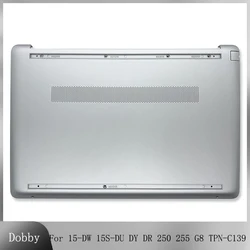 Nuova custodia inferiore per HP 15-DW 15S-DU DY DR 250 255 G8 TPN-C139 custodia inferiore per Laptop Cover posteriore custodia inferiore argento L52007-001