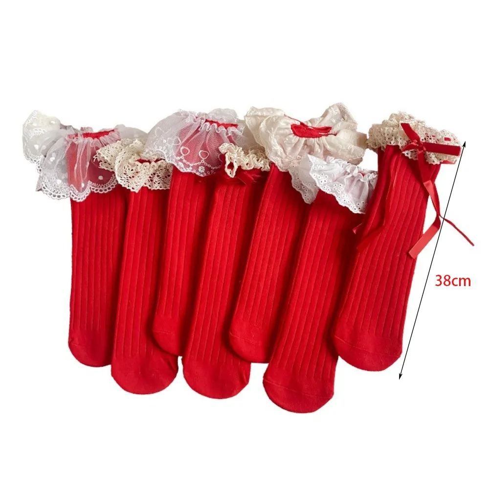 Bas de Compression Respirants pour Bébé, Chaussettes Rouges Décontractées, Absorbant la Sueur, Nministériels d Papillon, Cachemire, Mollet, Nouvelle Collection Hiver