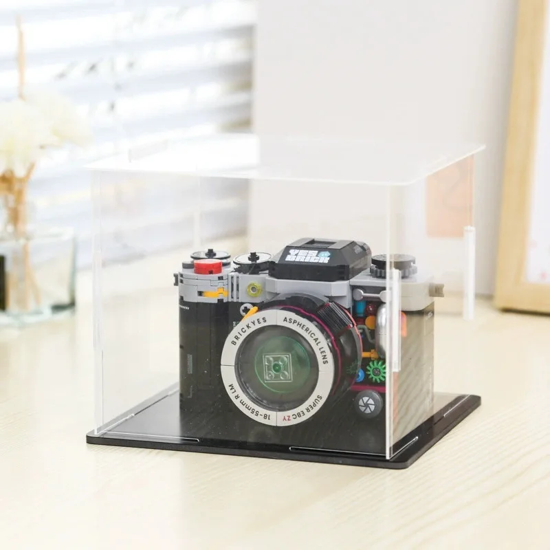 Retro Camera Micro Gemonteerde Bouwstenen Set Creatieve DIY Model Kit Collectible Educatief Vrije tijd Speelgoed Voor Volwassen Kinderen Gift
