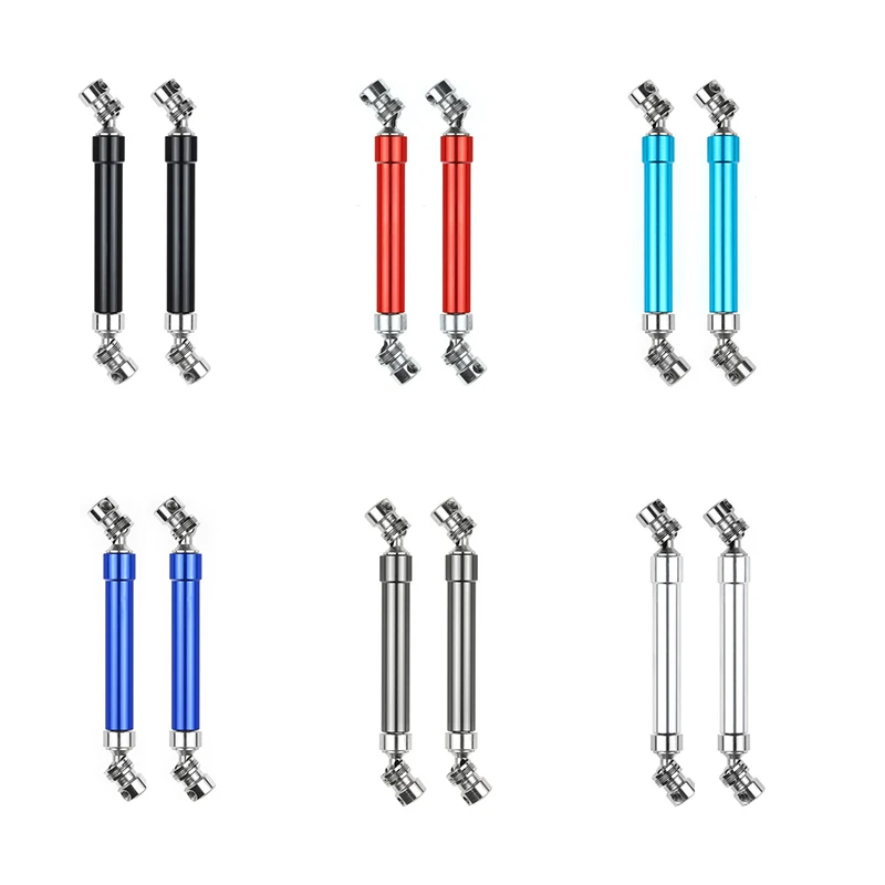 A88M 2 個メタル CVD ドライブシャフト 110-160mm 1/10 RC ロッククローラーアキシャル SCX10 90046 Traxxas Trx4 用、レッド