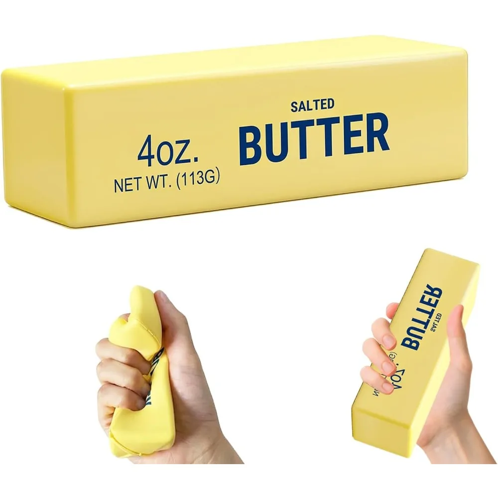 Butter Stick Soft Squeeze Toys, Soft and Stretchy Sensory Fidget Toys for Anxiety and Stress Relief (1PCS)