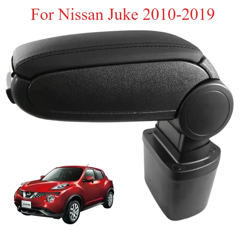 

For Nissan Juke 2010-2019 Black Leatherette Armrest Arm Rest Center Console Original Fit Car Interior Accessories Replacement