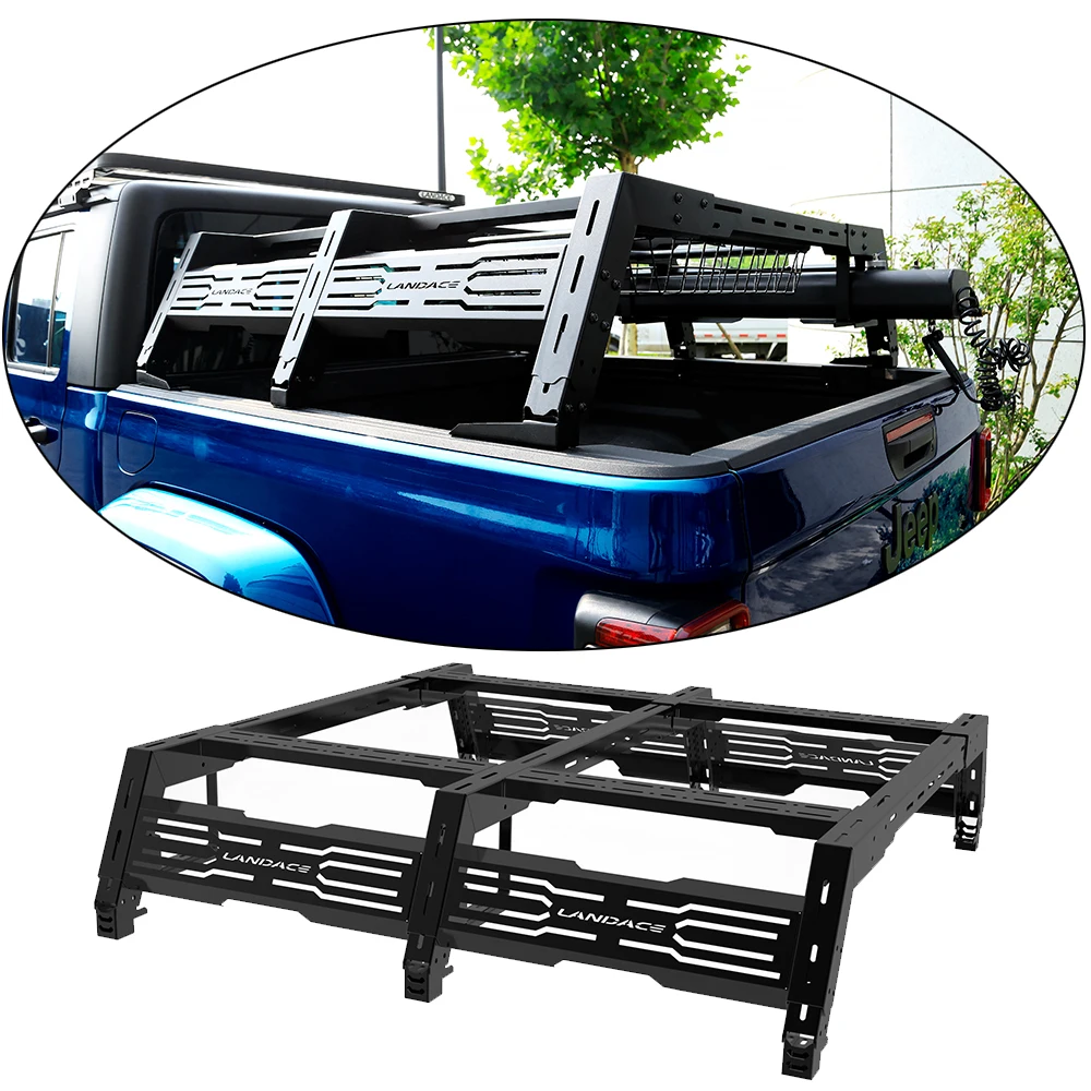 

OEM ODM Customized 4x4 Pickup Aftermarket Accessories Universal Mn-steel Pickup Truck Bed Rack Roll bar Fit For Ford F150