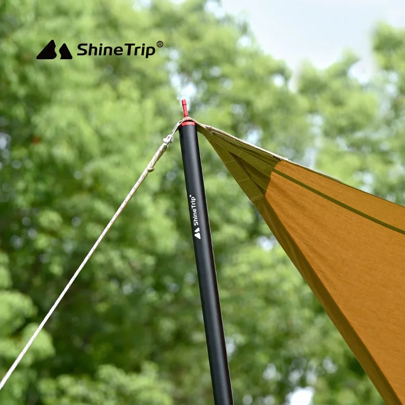 Outdoor Camping Canopy Pole ShineTrip 31MM 2.8M Thicker Aluminium Alloy Canopy Support Pole Adjustable Lightweight Tent Pole