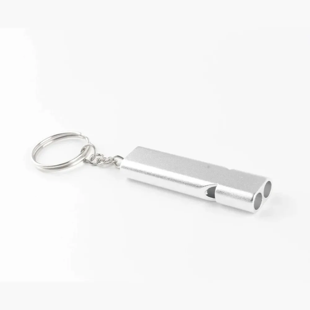 

Mini Portable Aluminum Alloy Dual Frequency Survival Whistle Outdoors Wilderness Emergency Whistle Dog Agility