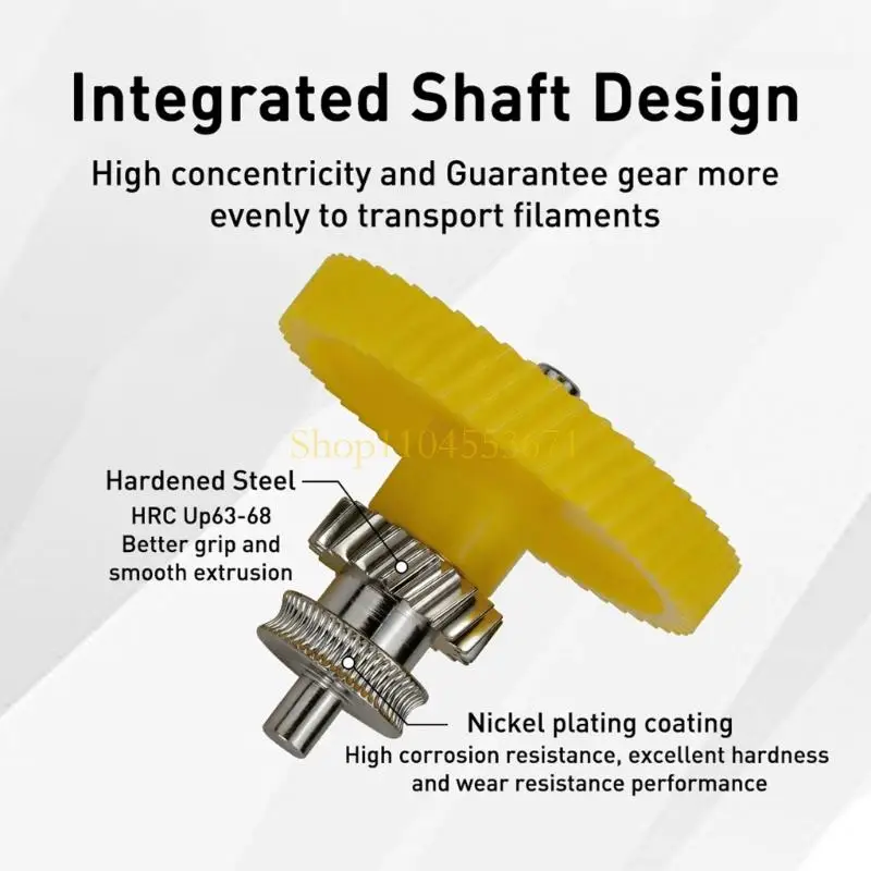 Best Seller Advanced Hardened Steel  Extruder Gear Replace For P2S 3D Printer Ensures Consistent And Accurate Printing