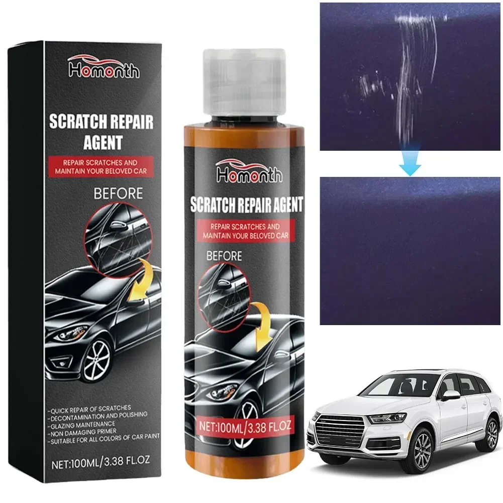 

Car Scratches Reparação Cera Polimento Com Pano Limpeza, Automóvel Brilho Brilhante Pasta, Cuidados Pintura, 100ml