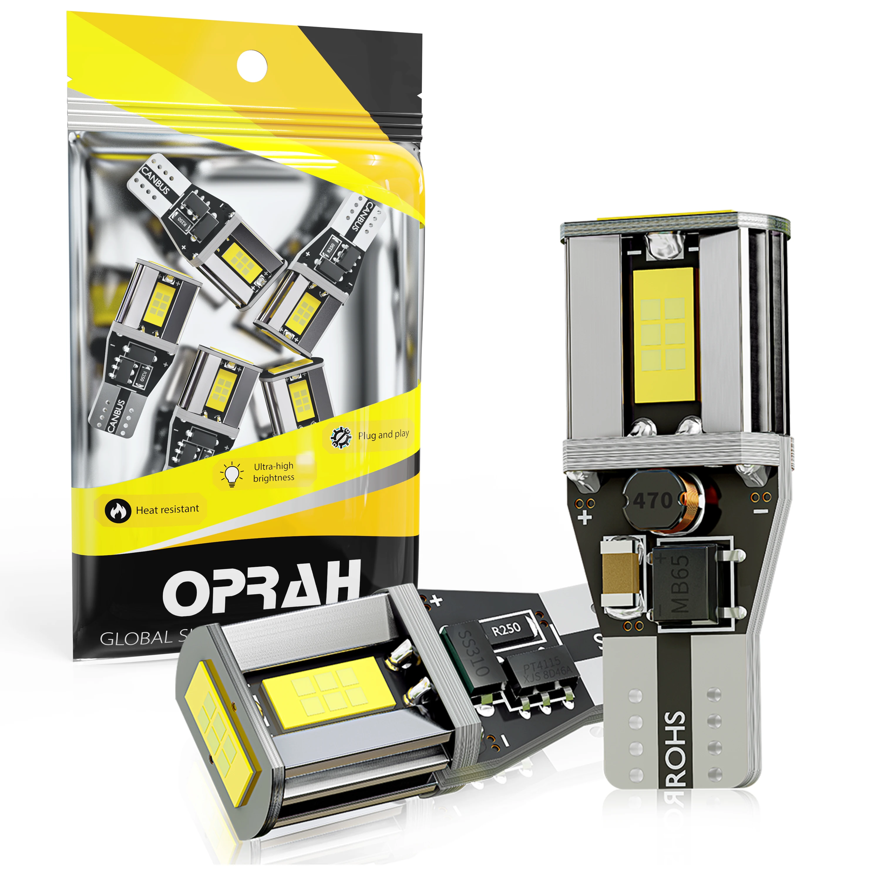 

Oprah T15 W16W 921 912 фонарик для резервного копирования фонарей заднего хода фонарь большой мощности для автомобиля фонарь Canbus без ошибок 6000 лм K белый 12 В