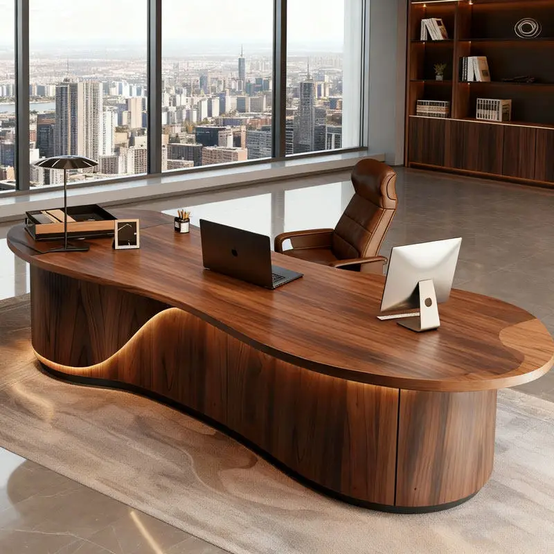 Essentials Storage Office Desk Decoration Engineer Workstation Accessories Office Desk Solid Wood Schreibtisch Luxury Furniture