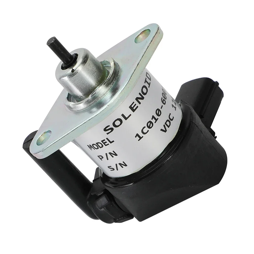 For Kubota Compatible Fuel Shutoff Solenoid 12V Fits Engines V3300 V3600 M6800 M9540 Models 1C01060015 1C01060016 1C01060017