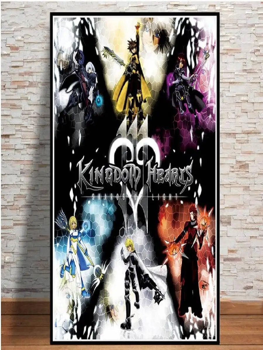 Nordic Kingdom Hearts Anime Video Game Movie Canvas Poster  Pop Art Prints for Home Wall Decor Modern Painting Pictures for Livi