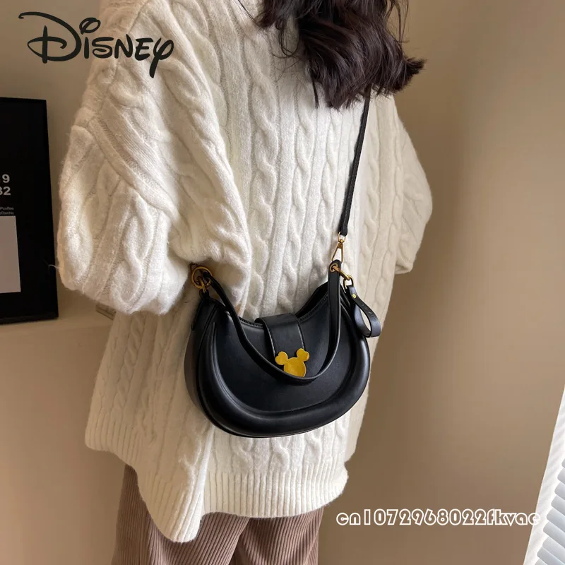 Disney Mickey\'s New Women\'s Crossbody Bag Fashionable and High Quality Underarm Bag Luxury and Versatile Women\'s Handbag