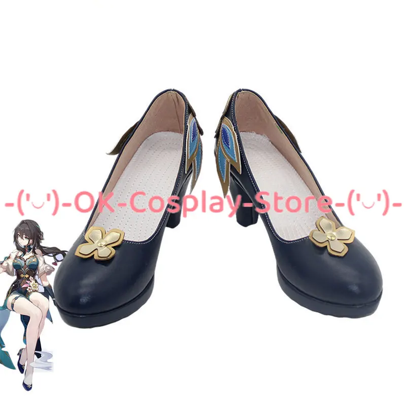 

Ruan Mei Cosplay Shoes PU Leather Shoes Halloween Carnival Boots Honkai Star Rail Cosplay Prop Custom Made