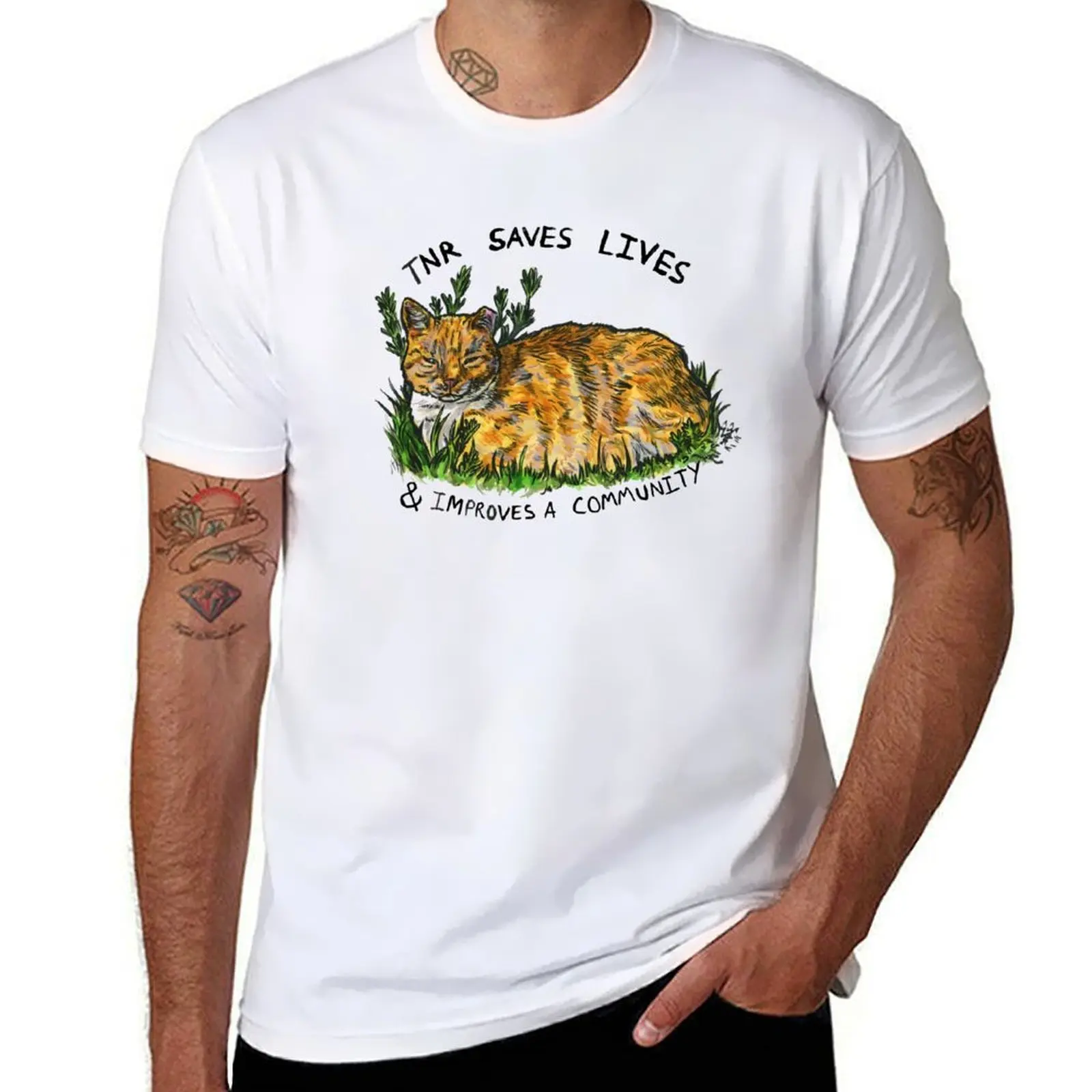 

TNR Saves Lives and Improves a Community T-Shirt korean fashion Anime t-shirt kawaii clothes Man t-shirt tshirts for men