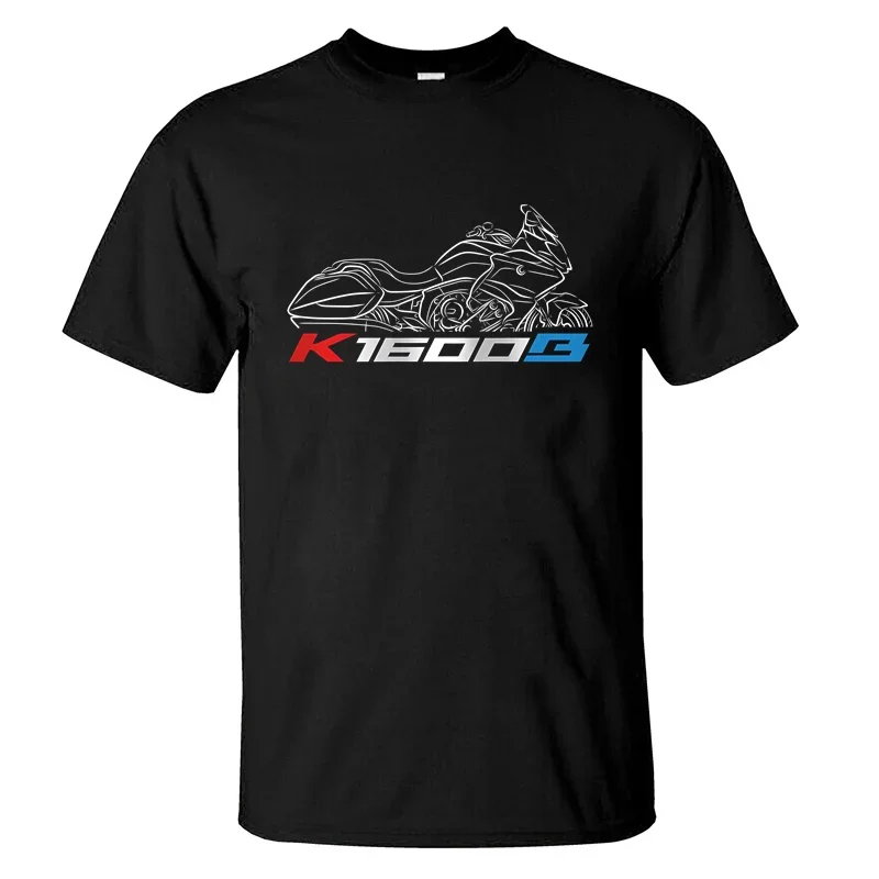 

2024 Men T Shirt Casual Motorcycle Enthusiast K1600B T-shirt Graphic Summer Short Sleeves 100% Cotton S-3XL Cool Tee