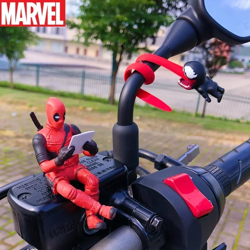 Hot Marvel Avengers Venom Deadpool Usb Wired Data Cable Holder Protective Case Car Motorcycle Accessoriestoy Children Funny Gift