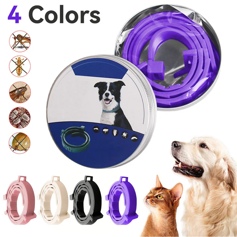 Pet Flea And Tick Collar For Dogs Cats Up To 8 Month Flea Tick Prevention Collar Anti-mosquito & Insect Repellent Pet Supplies