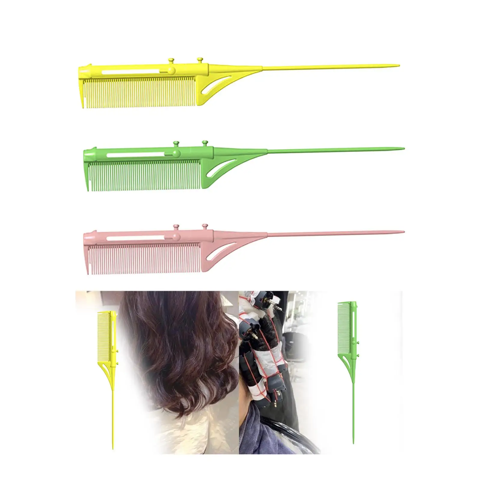 

Highlighting Comb, Dye Comb, Detangling Hair Brush, Professional Parting Comb,