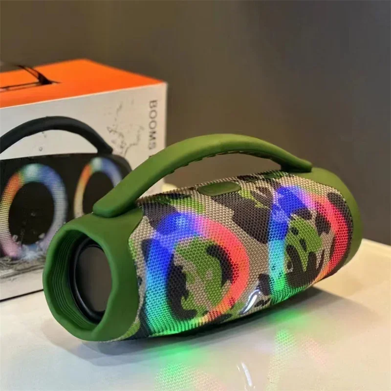 50W BOOMS BOX 3 Altavoz Bluetooth inalámbrico portátil para exteriores Luz RGB Caja de música para fiesta Reproductor Subwoofer estéreo Altavoz Bluetooth