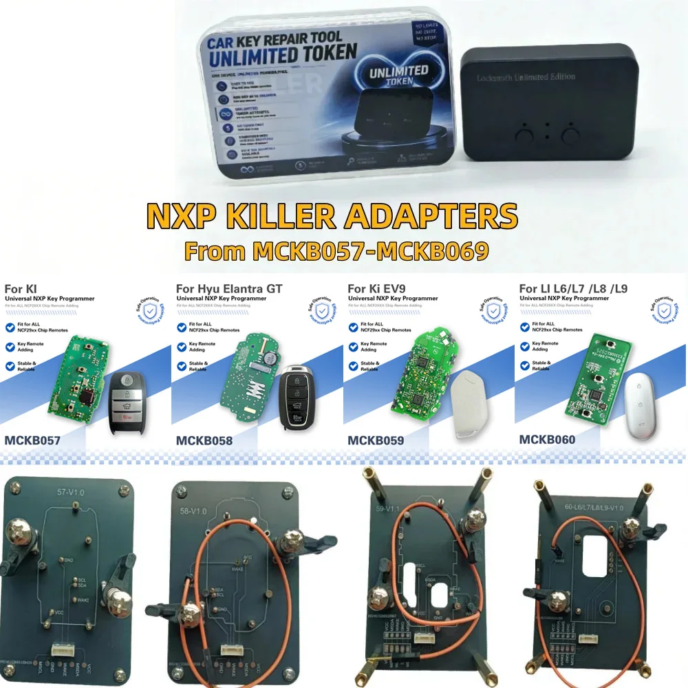 Базовый адаптер NXP Killer MCKB057-69 для программирования смарт-ключей Hyundai, Kia EV9, BYD, Renault, Ford