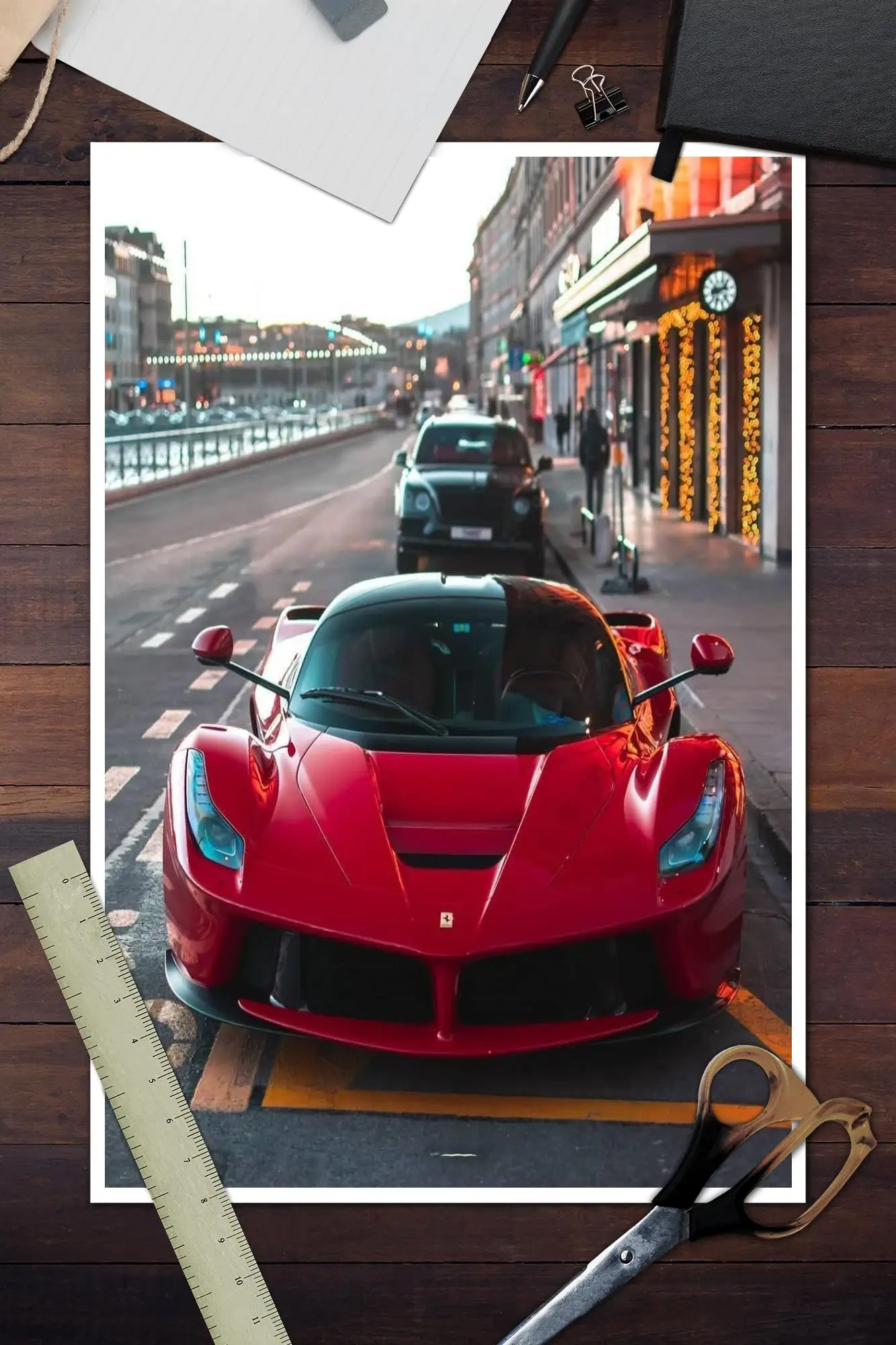 laferrari Póster artístico en lienzo y arte de pared, impresión de imágenes, decoración moderna para dormitorio familiar, carteles