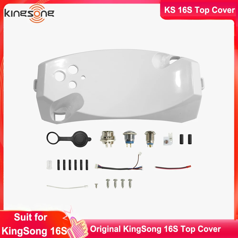 Оригинальный комплект верхней крышки KingSong 16S, черный, белый цвет, верхняя крышка, комплект аксессуаров, костюм для электрического одноколесного велосипеда KingSong 16S Оригинальный комплект верхней крышки KingSong 16S, черный, белый цвет, верхняя крышка, комплект аксессуаров, костюм для электрического одноколесного велосипеда KingSong 16S