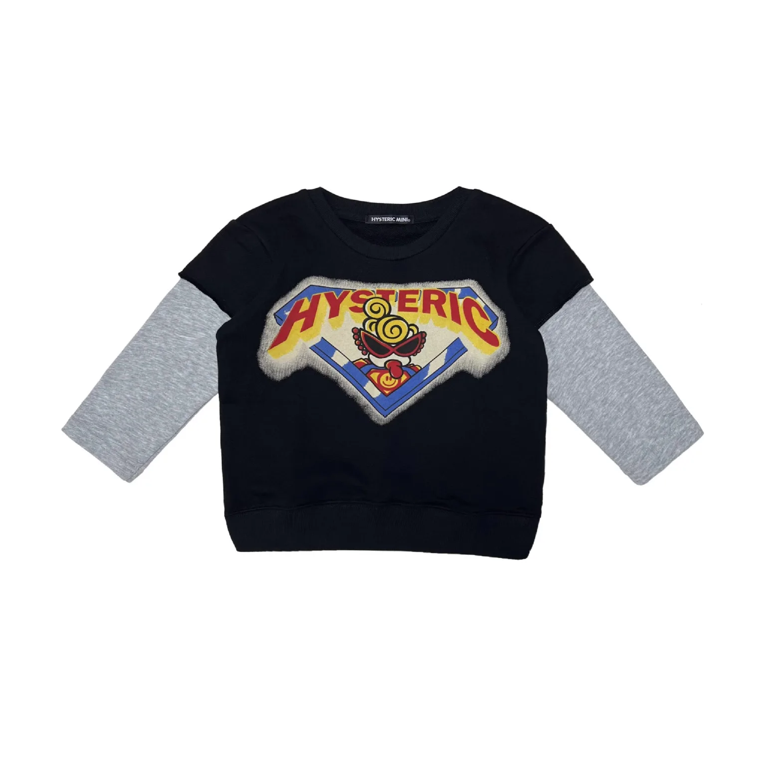 

Одежда для мальчиков, новый стиль 2025 года, черная супермодная толстовка с длинными рукавами