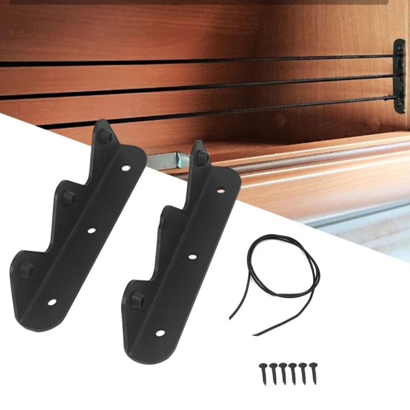 RV Cabinet Safety Barrier Cord Adjustable Tension Rope Motorhome Boat Cabinet Cargo Net Anti Falling Baffle Retention Strap