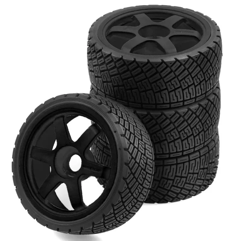 

1/7 1/8 RC Car Tires & Rims Set for ARRMA TRX4 Redcat - 100mm OD 40mm Wide 17mm Hex Unbonded Wheels for WRC KM Citroen C3 WR8