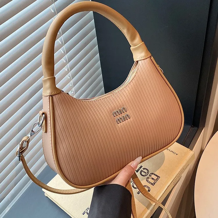 

2025 SS Retro-Modern Underarm Tote, Dual-Mode Convertible Top Handle & Crossbody Purse for Women, Vintage-Inspired Day