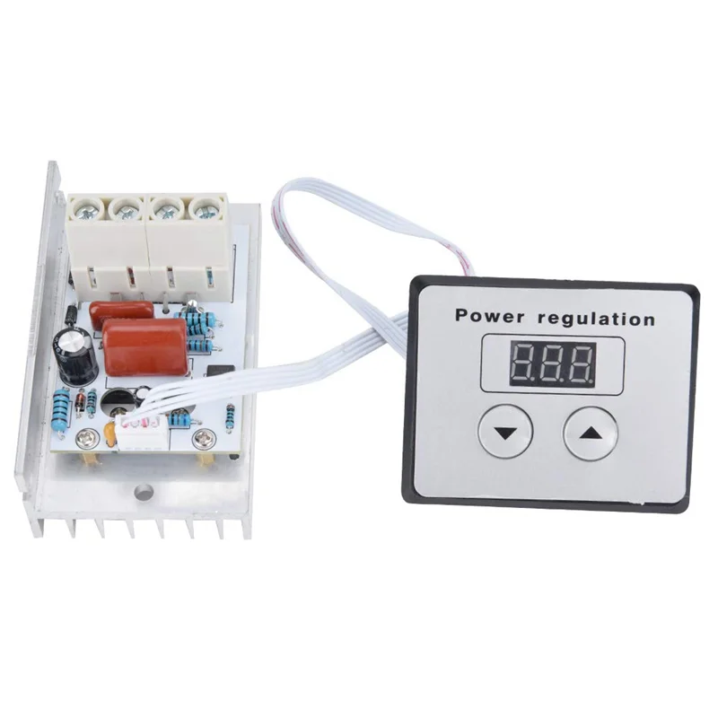 【in stock】 Dimmer Switch, 10000W SCR Digital Voltage Regulator Speed Control Dimmer Thermostat AC 220V 80A view 6