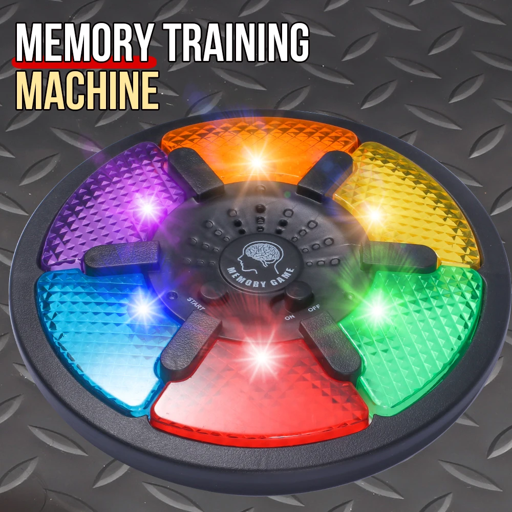 ABS Material Interactive Memory Game Machine - Concentration & Logic Training Toy with Lights and Sounds, Educational Handheld