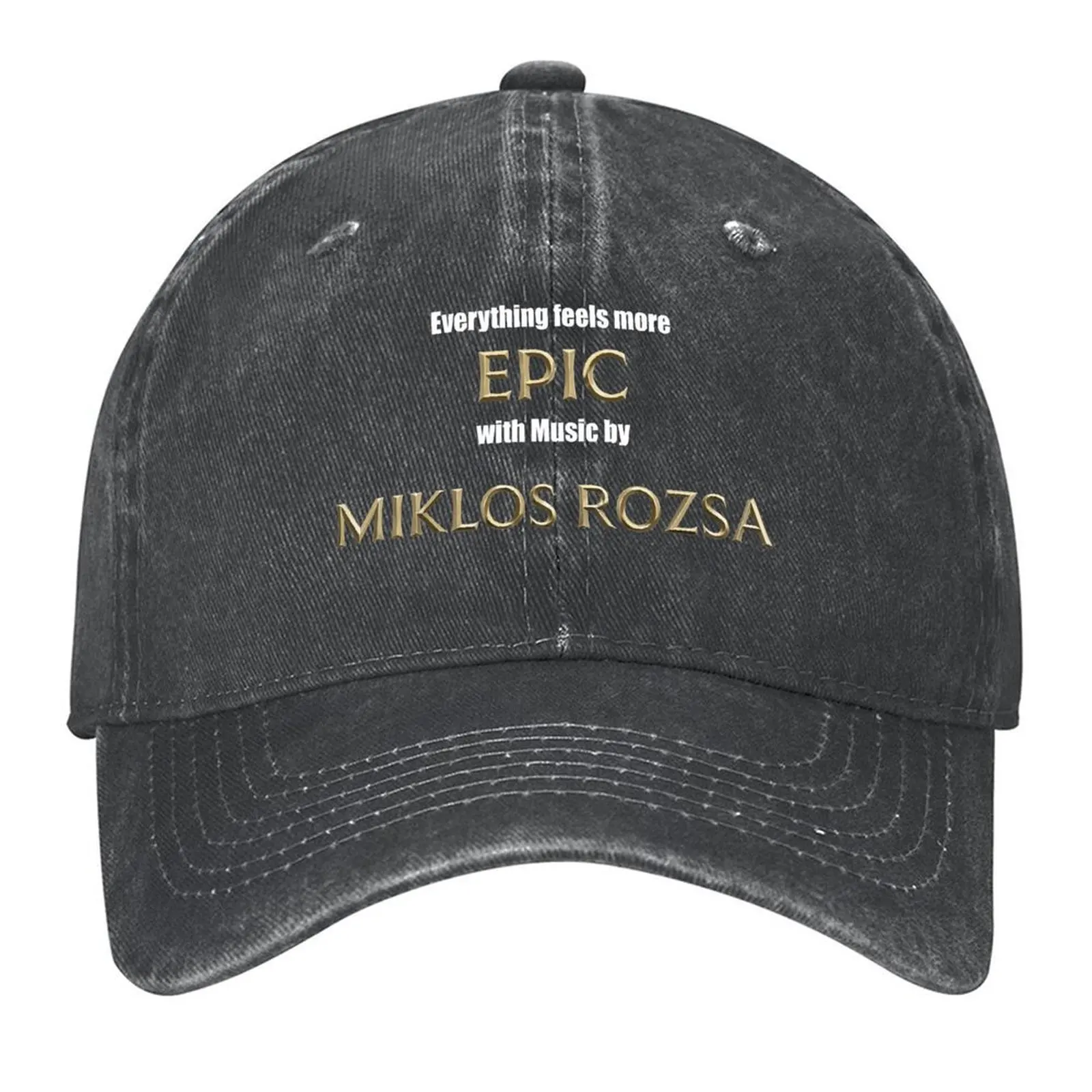 

Film Music - Everything feels more Epic with Miklos Rozsa Baseball Cap New In The Hat Hat Man Luxury New Hat Male Women's