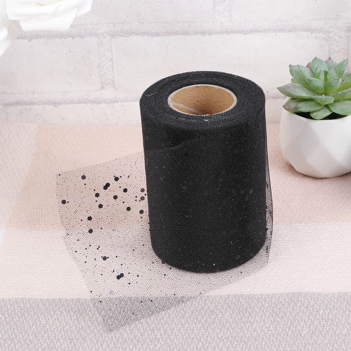 

2 Sheer Mesh Tulle Ribbon Bride Wedding Decorations Party Celebrations Graduations Special Events Banquet DIY Tulle Rolls