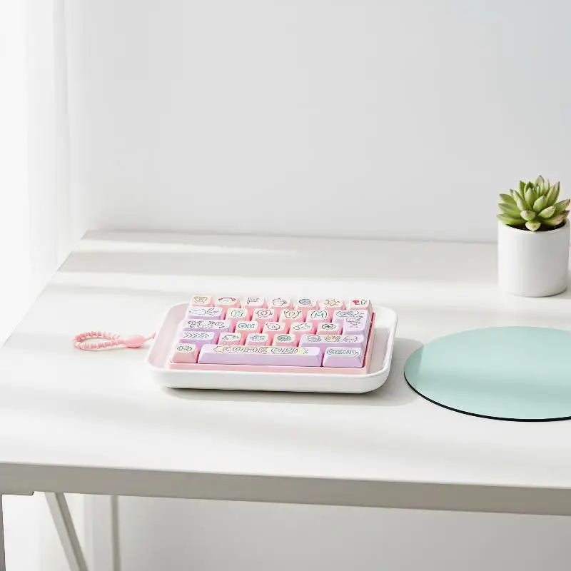 26-Tasten-Keyboard-Tastenkappen-Clicker Fidget-Tastenkappen Anti-Stress-Schlüsselanhänger Niedlicher Clicker-Schlüsselanhänger Taschenanhänger 1 Stück – Detail 5