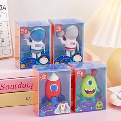 4 Box Large Astronaut Spaceships, Monsters Pencil Eraser Stationery Set, Student Prizes, Gifts, Commemorative Rewards
