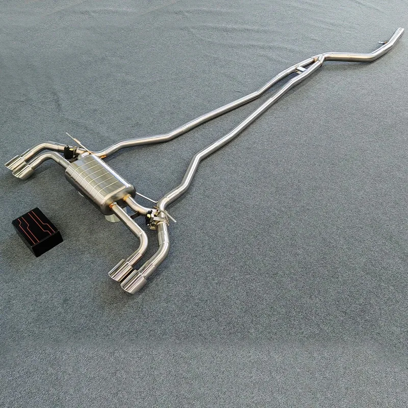 공장 직판 스테인리스 스틸 540i G30 배기 시스템 퍼포먼스 캣백 개조용 전자 밸브 머플러