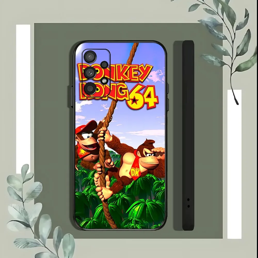 D-donkey Kong Game Phone Case For Samsung Galaxy A52 A12 A51 S21 Edge S22ULTRA S23 S24 Plus Ultra Black Cover