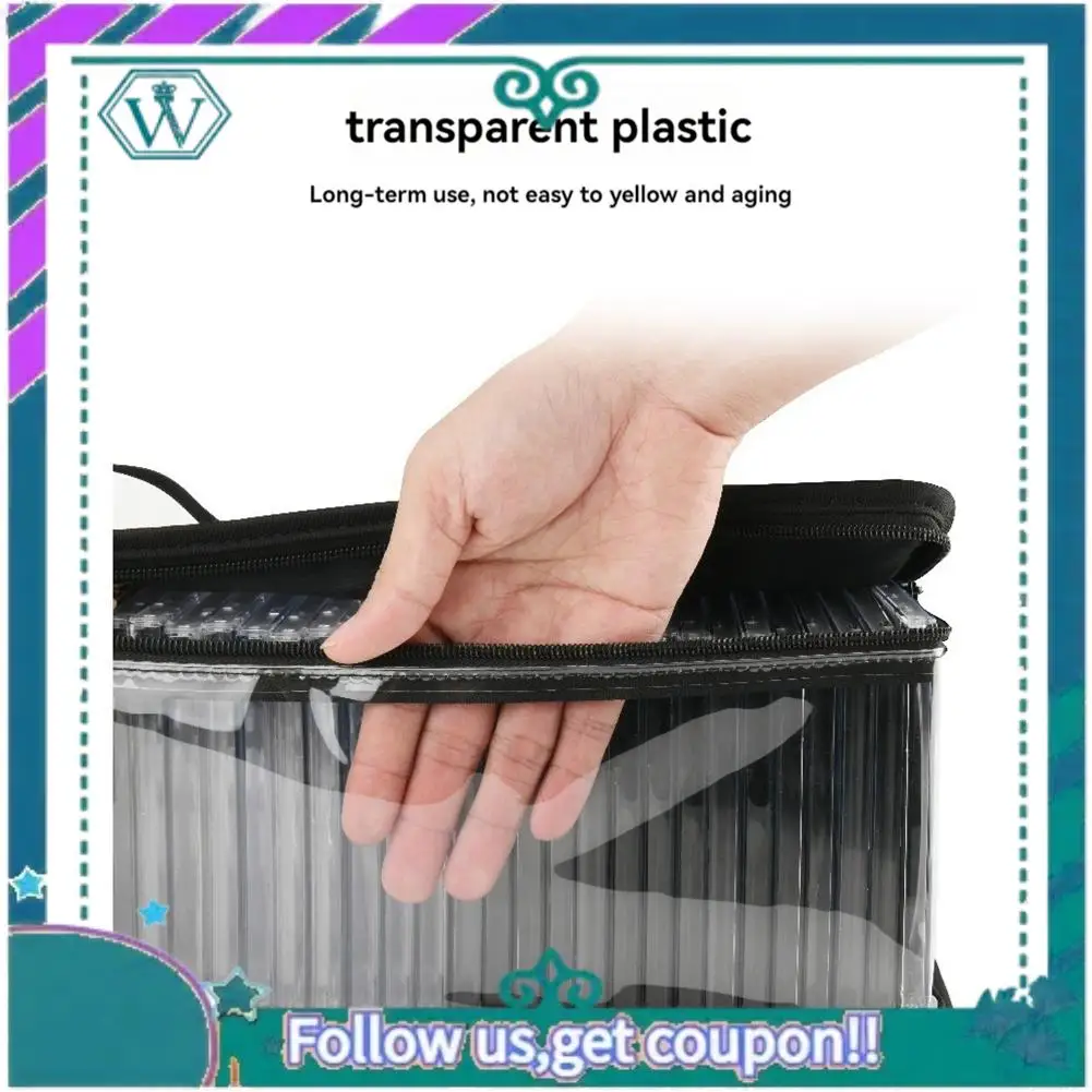 A75Q-CD Storage Bag Transparent TPU Dust Proof Storage Bag Home DVD Disc Portable Bag Boxes Album Game Disc Storage Box