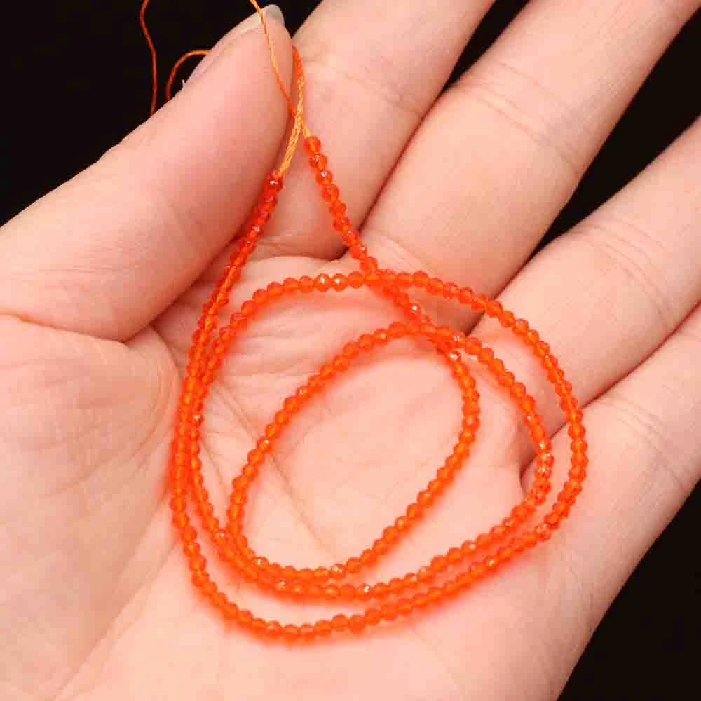 1 Stück natürliche Spinell-Perlen, 2–3 mm, facettierte lose Perlen, natürliche Stein-Abstandshalter-Perlen für die Herstellung von DIY-Armbändern, Halsketten und Schmuck. – Detail 25