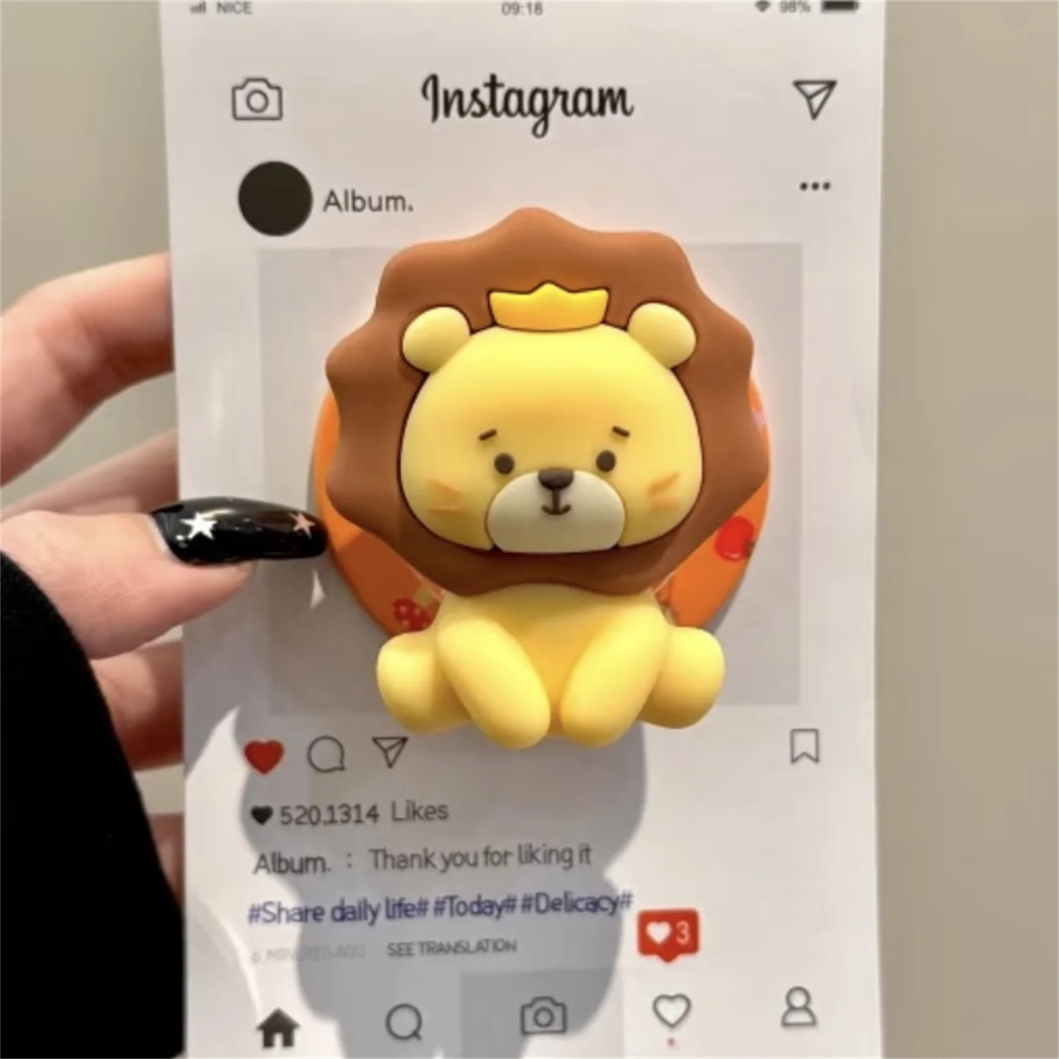 

Cute cat paw magnetic stand for Magsafe Grip Tok Griptok Bracket Phone Holder Support For IPhone Samsung Pad Smart Tok