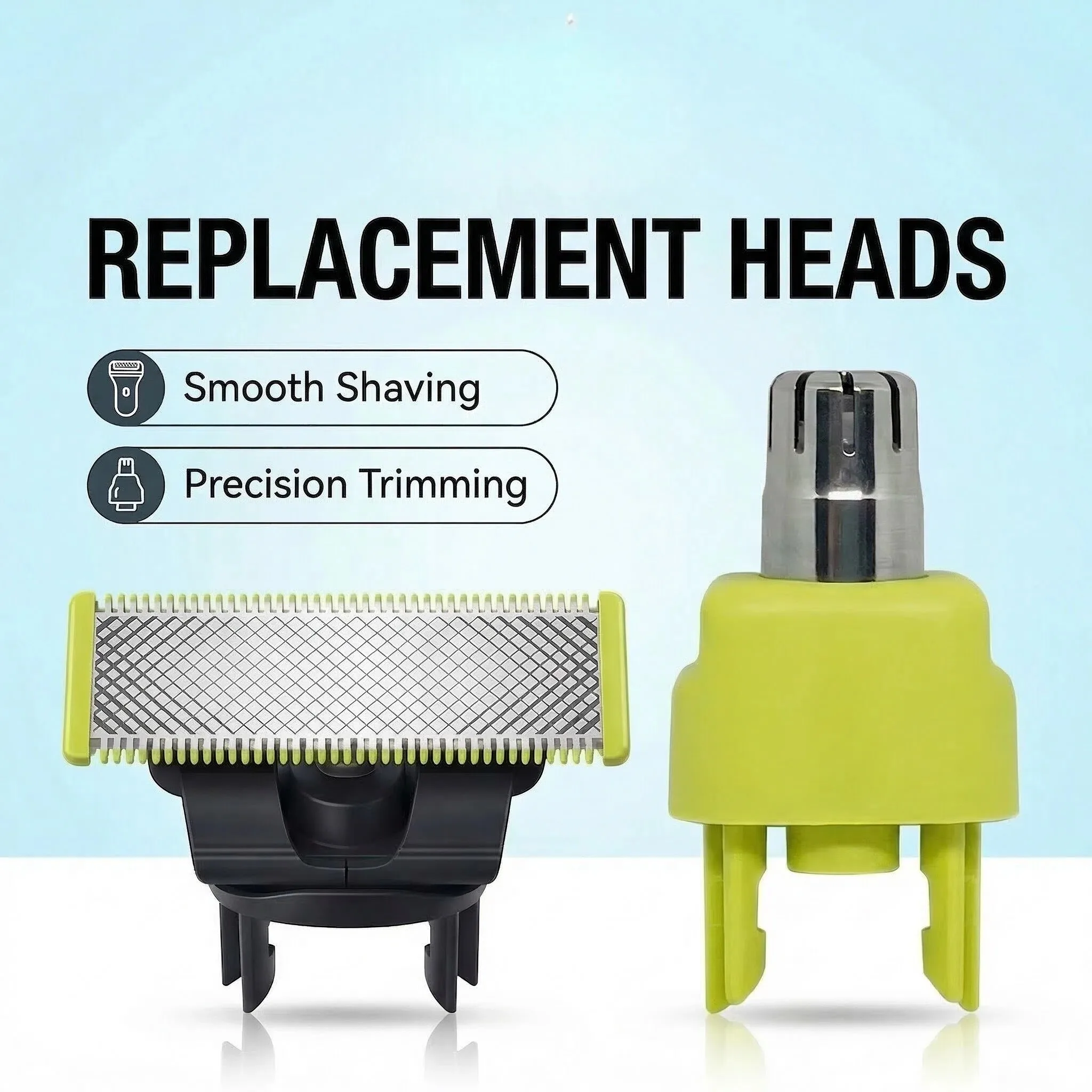 

|KVIFO1-5 PCS Shaver Replacement Blade for One Blade Pro for QP2520 QP2630 QP6510 QP6523 Face Hybrid Electric Beard