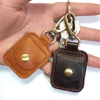 Tarjetero Vintage de cuero genuino para hombre, tarjetero de identificación de negocios, tarjetero fino, Mini tarjetas pequeñas portátiles, paquete de bolsillo