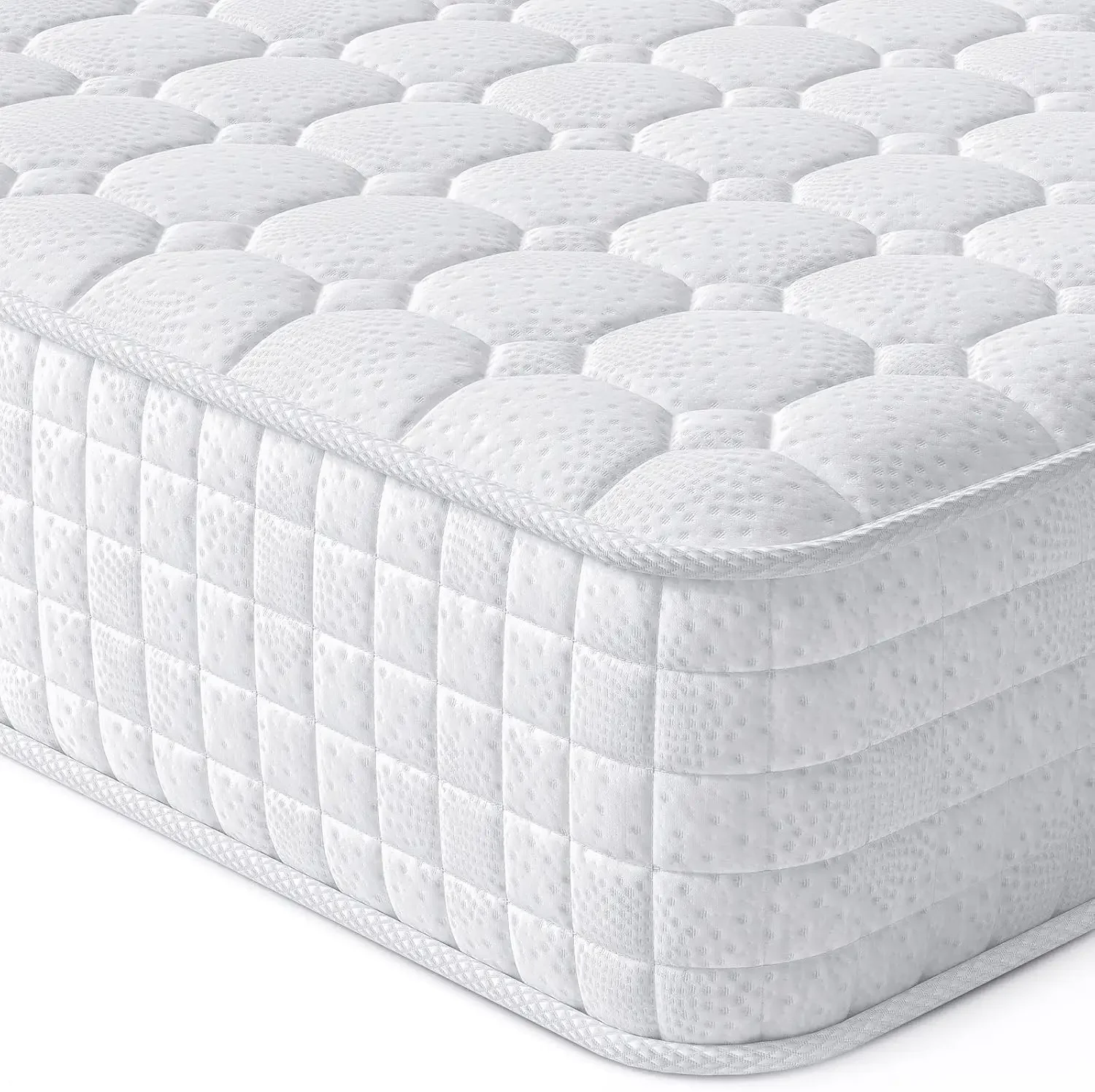 8 Inch Multilayer Hybrid Twin Mattress - Multiple Sizes & Styles Available, Ergonomic Design with Memory Foam and Pocket Spring,