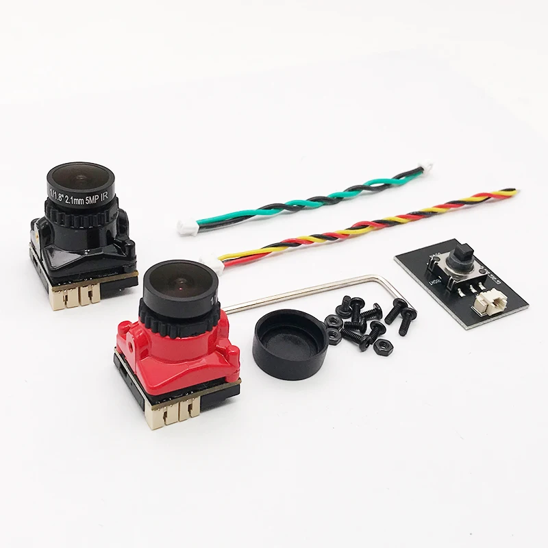 MS519 1/1.8 1800TVL Mini FPV Camera 2.1mm Lens Power 5V-40V PAL / NTSC With OSD Internal Adjustable For RC FPV Racing Drone