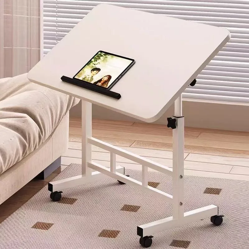 Bedside table Movable wheeled laptop desk Bedroom Home student table Dormitory lazy simple lifting table