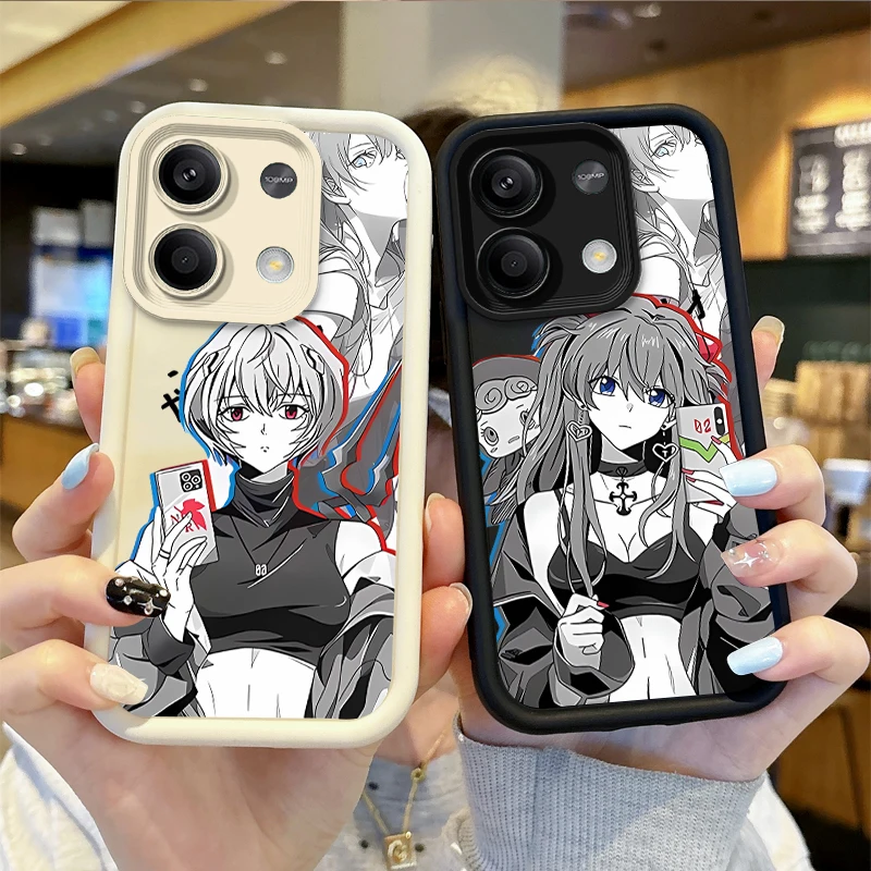 New Anime E-Evangelions Phone Case for Redmi Note 13 12 Pro Plus 5G Note 13 12 11 10 9 Pro 12C 14C 10C 9C A2 A1 Dustproof Covers