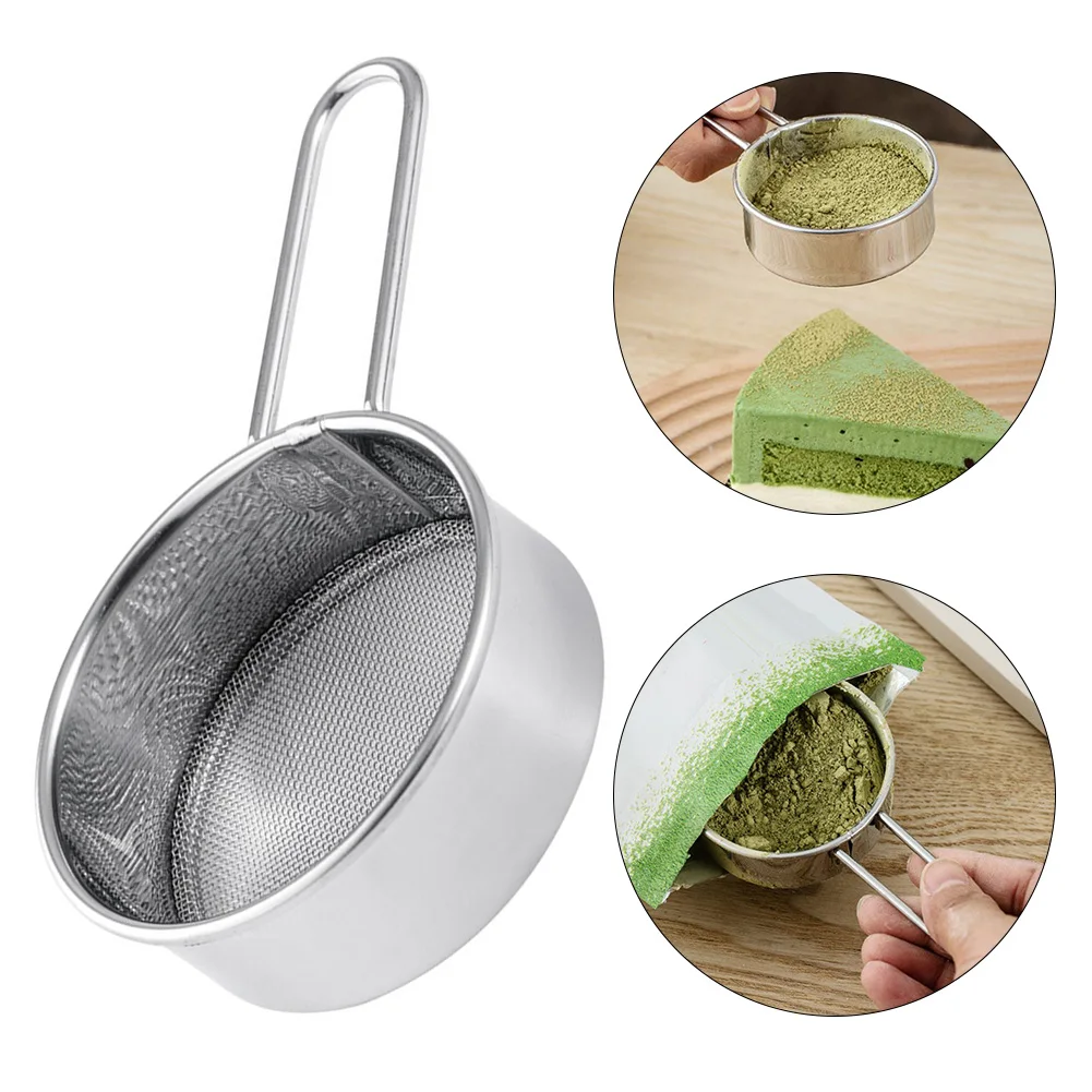 1pc Ultra Fine Flour Sifting Sifter 11.5cm Stainless Steel Sieve Strainer Mesh Filter For Sifting Flour Cake Baking Kitchen Tool